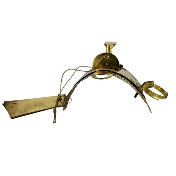 Vintage India Exotics Brass Cowboy Hat & Saddle Christmas Ornaments Hand Made - Picture 9 of 12